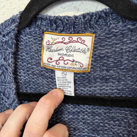 Vintage 90s RARE Heirloom Collectibles Fall‎ Halloween Pumpkin Knit Sweater 3XL - Picture 6 of 6